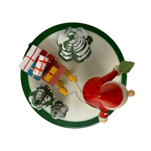 Vintage Mapsa Swiss Music Movement Christmas Music Box Decor Silent Night German - Picture 5 of 10